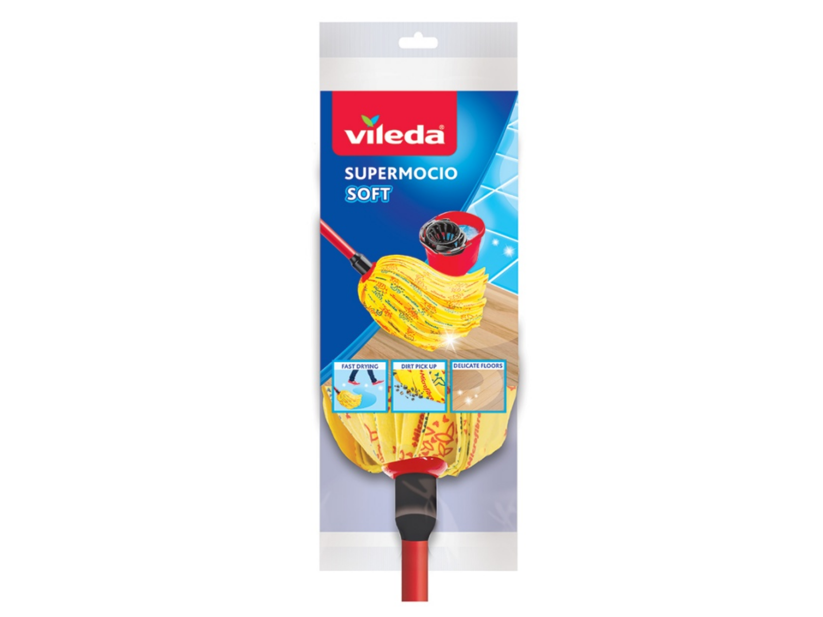 Mop SUPERMOCIO SOFT Vileda Mop + Kij 142593